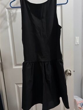 Drop waist black dress